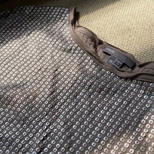 Vince Sequin tunic top